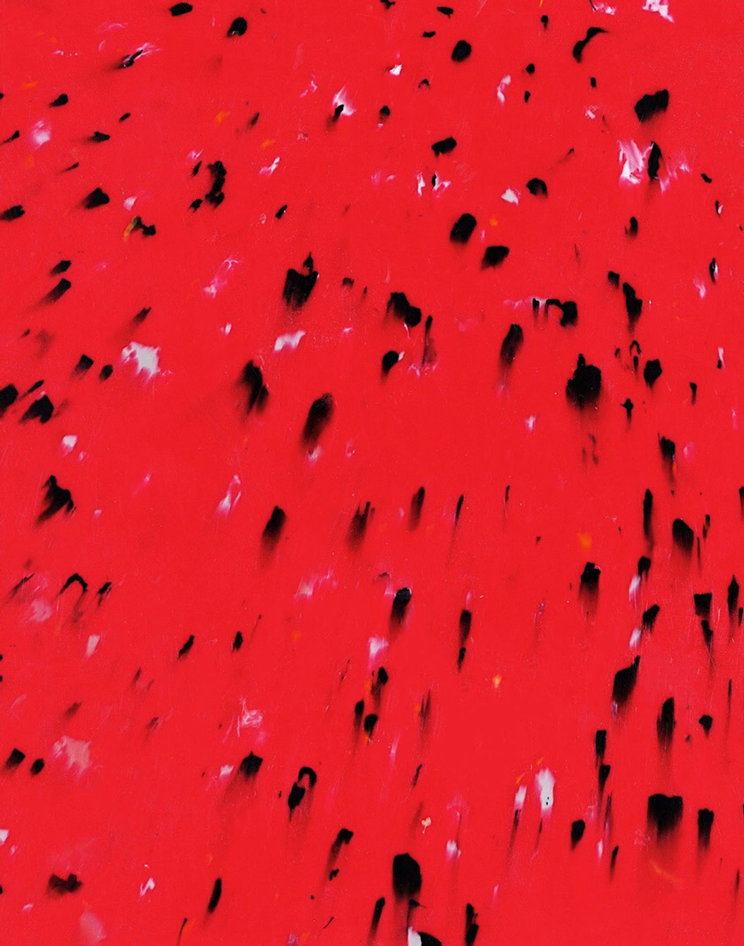 Les granités, couleur rouge avec des copeaux noirs en grande partie et quelques blancs