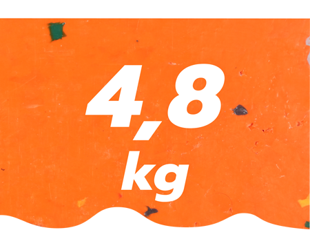 4.8kg sont exportés à l'étranger